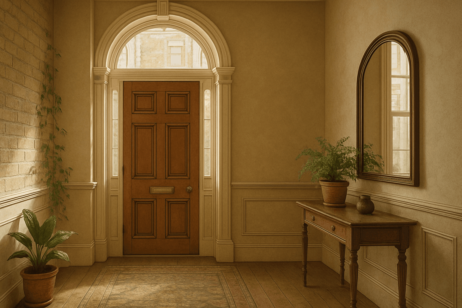 A picture of an entrance area